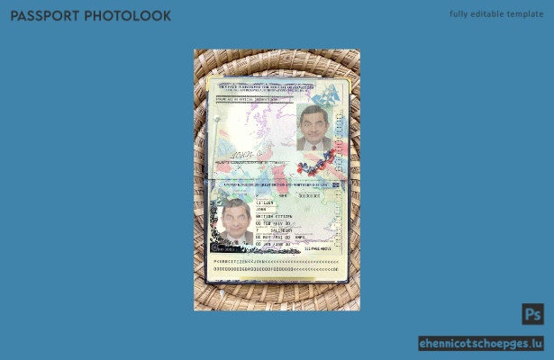 Beispielansicht des Passfotos für das Vereinigte Königreich Großbritannien und Nordirland 2015–2020